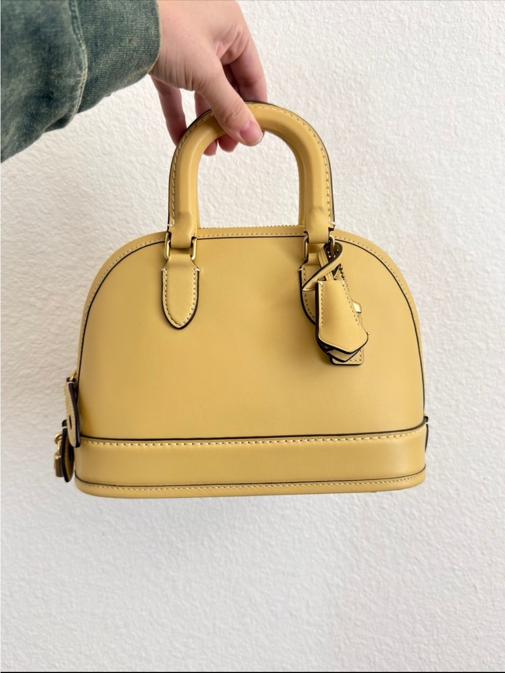 ISO Coach Yellow Dome Satchel Handbag